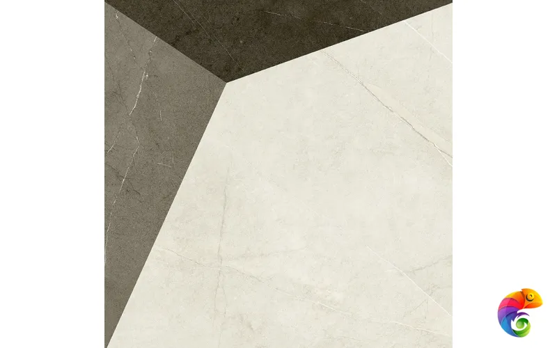 Coliseum Fiamma Керамогранит White Ins Frame 60x60 натуральный 610080000235 КА-00044023