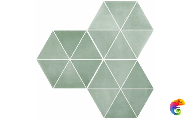 DURSTONE SIX Cementine Керамогранит Capri Aqua 23x27 глазурованный матовый  КА-00038764