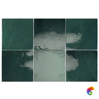 Equipe Artisan  Moss Green 13.2x13.2 глазурованный глянцевый  КА-00024761