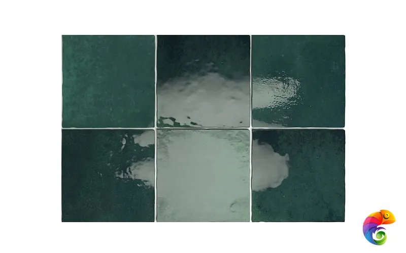 Equipe Artisan Настенная керамическая плитка Moss Green 13.2x13.2 глазурованный глянцевый  КА-00024761