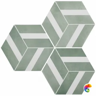 DURSTONE SIX Cementine  Bari Aqua 23x27 глазурованный матовый  КА-00038769