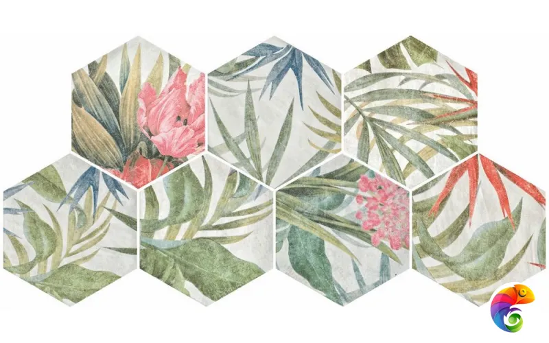 DURSTONE SIX Aruba Керамогранит Blanco 23x27 глазурованный матовый  КА-00038755