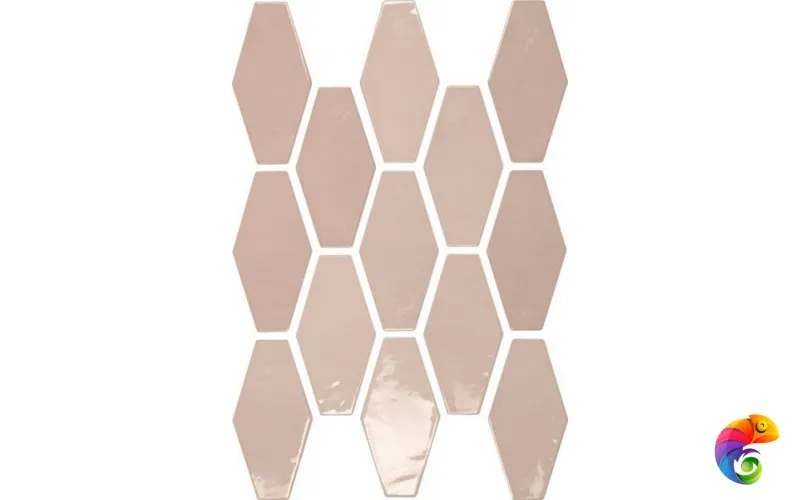 Настенная плитка HARLEQUIN PINK APE Ceramica 10x20 розовый Испания