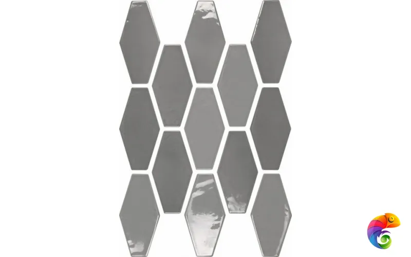 Настенная плитка HARLEQUIN GREY APE Ceramica 10x20 серый Испания