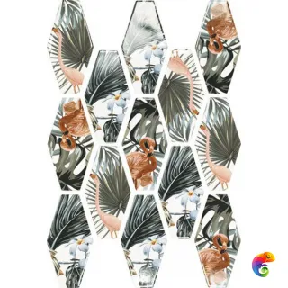 HARLEQUIN CURAZAO WHITE MIX APE Ceramica 10x20