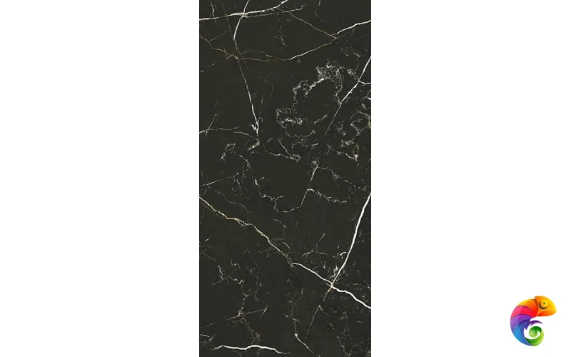 Керамогранит PORTLOREN BLACK PUL. (6mm) (полированная) TAU Ceramica 120x280 черный Испания