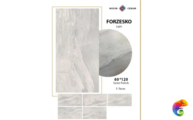 Керамогранит FORZESKO GRAY LIGHT-SEMI POLISHED 60х120 9555 M-35