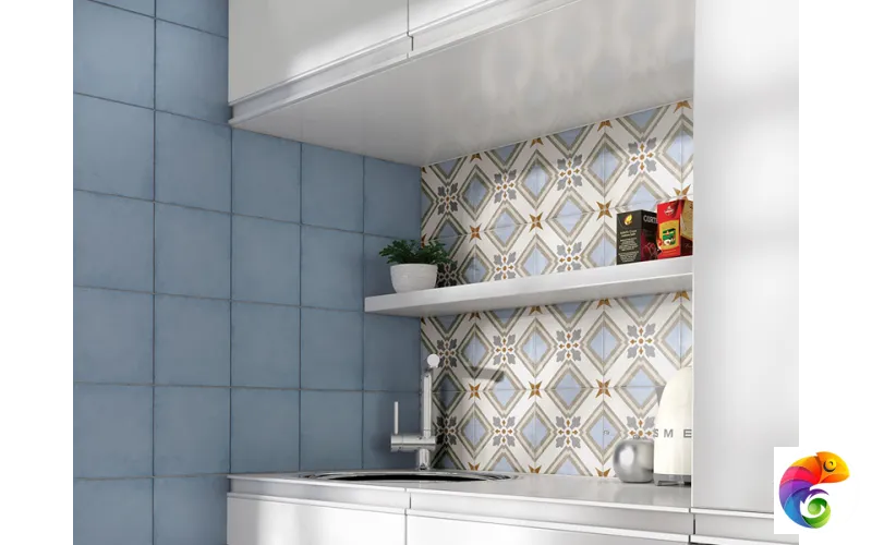 Гранит керамический 24389 ART NOUVEAU Sky Blue 20х20 см 24389