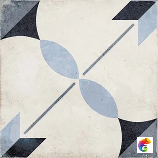 Гранит керамический 24411 ART NOUVEAU Arcade Blue 20х20 см 24411