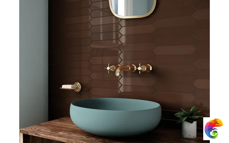 Плитка керамическая настенная 25824 ARROW Coffee 5х25 см 25824