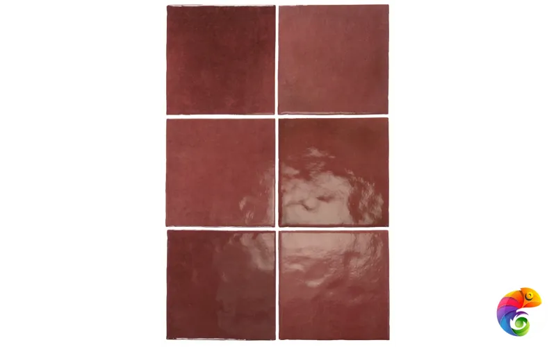 Плитка керамическая настенная 24457 ARTISAN Burgundy 13,2х13,2 см 24457