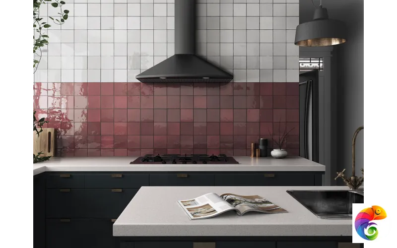 Плитка керамическая настенная 24457 ARTISAN Burgundy 13,2х13,2 см 24457