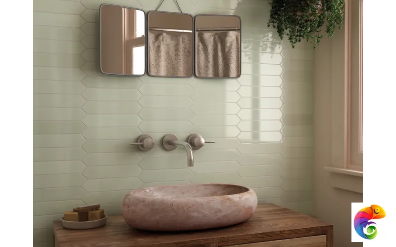 Плитка керамическая настенная 25826 ARROW Green Halite 5х25 см 25826