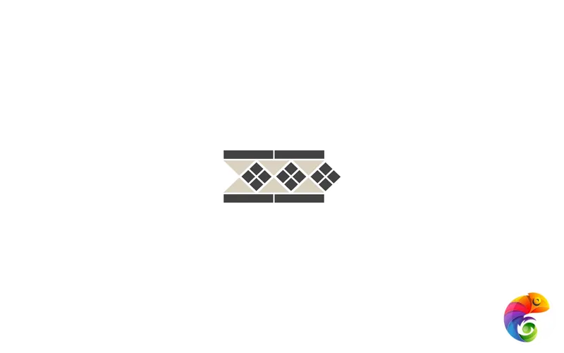 Бордюр керамический Border LISBON-1 with 1 strip Stand.(Tr.16, Dots 14, Strips 14) 28х15 см LISBON1  B16/14