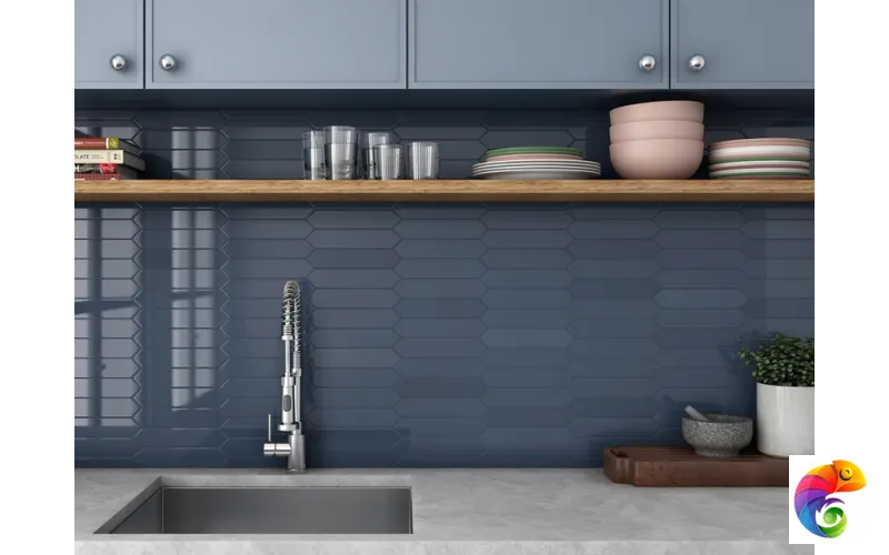 Плитка керамическая настенная 25831 ARROW Blue Velvet 5х25 см 25831