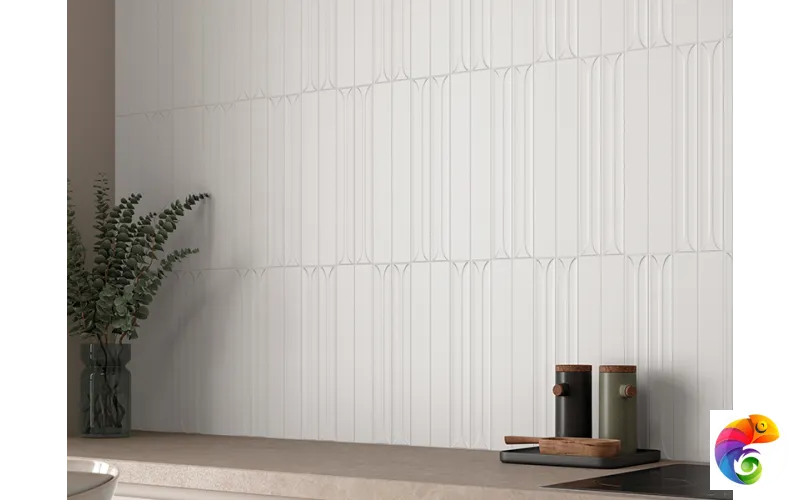 Плитка керамическая настенная 31181 HOPP White 5х40 см (56 кор./палл.) 31181