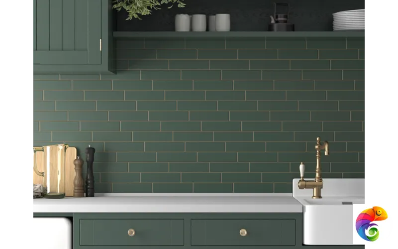 Плитка керамическая настенная 28455 COSTA NOVA Laurel Green Matt 5x20 см 28455