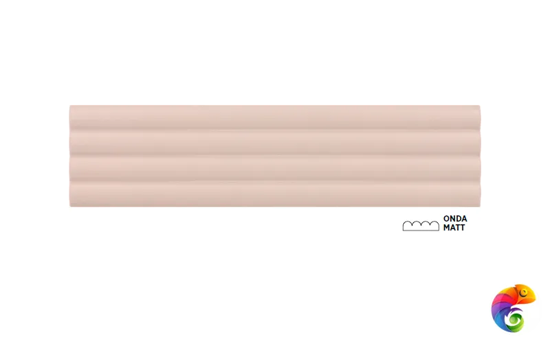 Плитка керамическая настенная 28531 COSTA NOVA ONDA Pink Stony Matt 5x20 см 28531