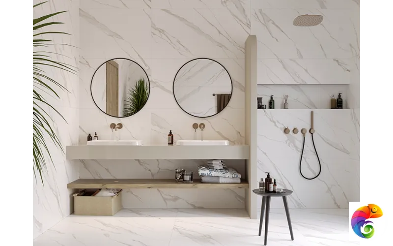 Гранит керамический K-2020/LR БУТИК Белый 60x120х1 см (новый пакинг 30 кор/пал) K-2020/LR/600x1200x10/S1