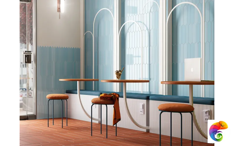 Плитка керамическая настенная 25832 ARROW Caribbean Blue 5х25 см 25832