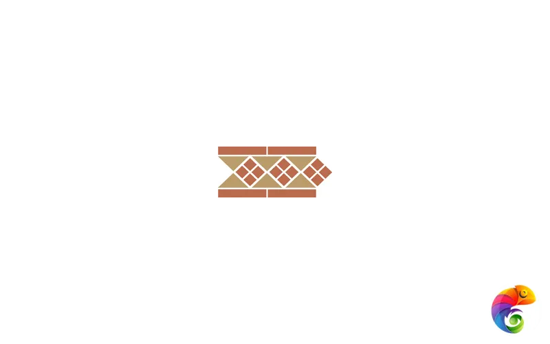 Бордюр керамический Border LISBON-1 with 1 strip (Tr.03, Dots 04, Strips 04) 28х15 см LISBON1 B03/04