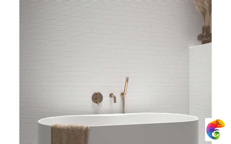 Плитка керамическая настенная 28522 COSTA NOVA ONDA White Matt 5x20 см (108 кор./палл.) 28522