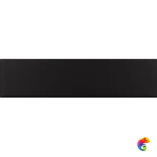 Плитка керамическая настенная 28453 COSTA NOVA Black Matt 5x20 см. 28453