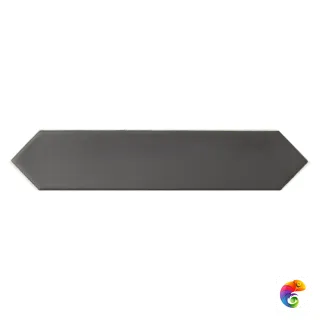 Плитка керамическая настенная 27483 LANSE Black 5х25 см 27483