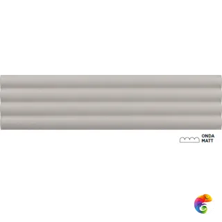 Плитка керамическая настенная 28527 COSTA NOVA ONDA Grey Matt 5x20 см 28527