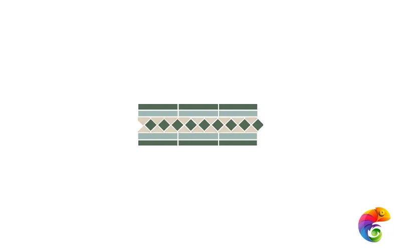 Бордюр керамический Border BELFAST 2 Strip Stand. (13+16+18) 42х14,5 см BELFAST B2 13/16/18