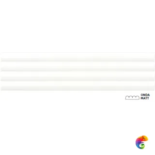 Плитка керамическая настенная 28522 COSTA NOVA ONDA White Matt 5x20 см (108 кор./палл.) 28522