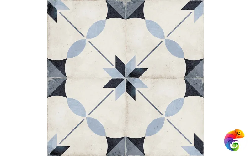 Гранит керамический 24411 ART NOUVEAU Arcade Blue 20х20 см 24411