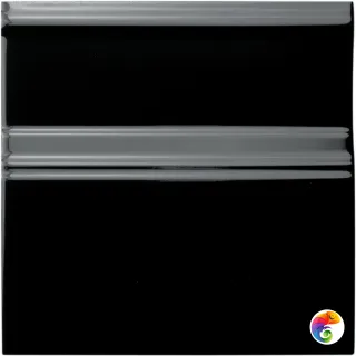 Rodapie Clasico Negro 15X15