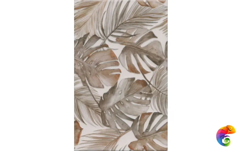 6412 Плитка настенная Левада коричневый 25х40 6412