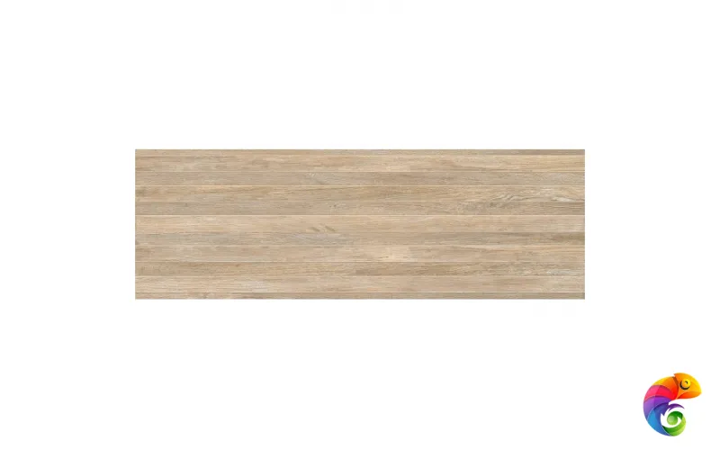 Плитка настенная Бунгало 4Д темно-бежевый 30х90 