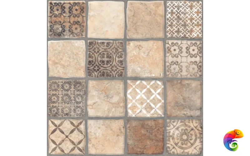 Керамогранит Карфаген 3Д декорированный 40х40 