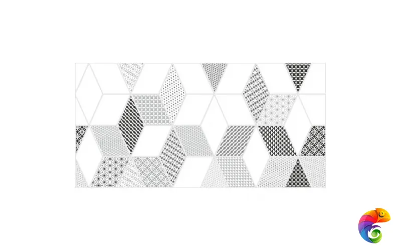 Плитка настенная Тренд 7 тип 2 белая 30х60 