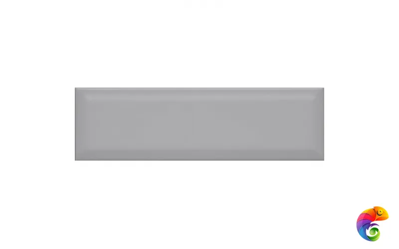 9014 плитка настенная Аккорд серый грань 8,5х28,5 9014
