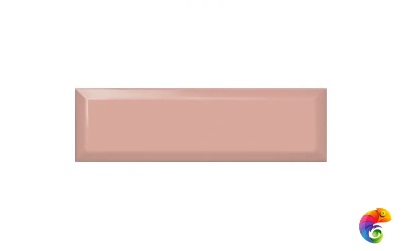 9025 плитка настенная Аккорд розовый светлый грань 8,5х28,5 9025