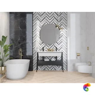 Бордюр Meissen Gatsby карандаш глянцевый белый 1,6х25 GT1C051