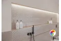 Плитка Meissen Arego Touch рельеф сатиновая серый 29x89 O-AGT-WTA092