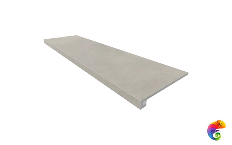 Комплект Ametis (Ступень Ametis MM02 (33x120) непол. (прямоугол. бортик) без насечек + Подступенок (14,5x120)) 69374