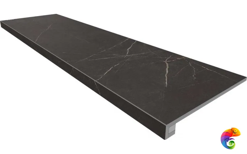 Комплект Estima (Ступень Estima NL04 (33x120) непол. (прямоугол. бортик) без насечек + Подступенок (14,5x120)) 70755