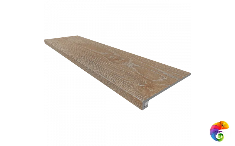 Комплект Estima (Ступень Estima KW01 (33x120) структур. (прямоугол. бортик) без насечек + Подступенок (14,5x120)) 70608