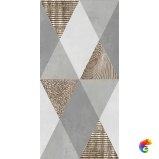 Вставка Creto Mountain almond 25х50 04-01-1-10-03-06-2837-0