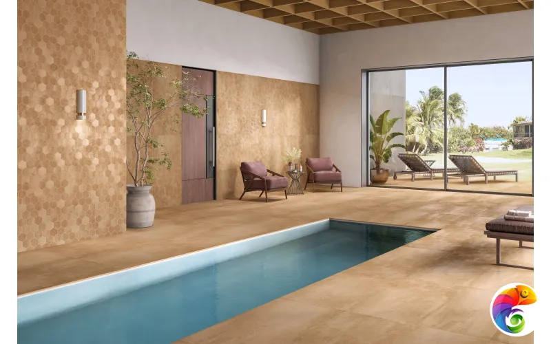 Керамогранит Creto Foil Palladium Gold Decor 60х120 MPL-061491