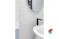 Плитка Meissen Trendy рельеф пики белый 25х75 TYU052D