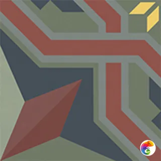 Simpolo Scs Mandala Verde 19,8х19,8 MPL-061859