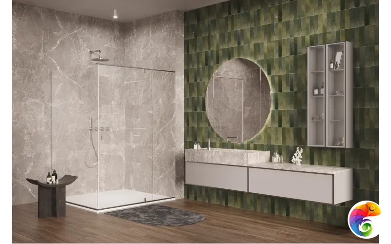 Плитка Creto Magic Green 5,85x24 (пал.54,432м2) 12-00-4-29-04-85-2563