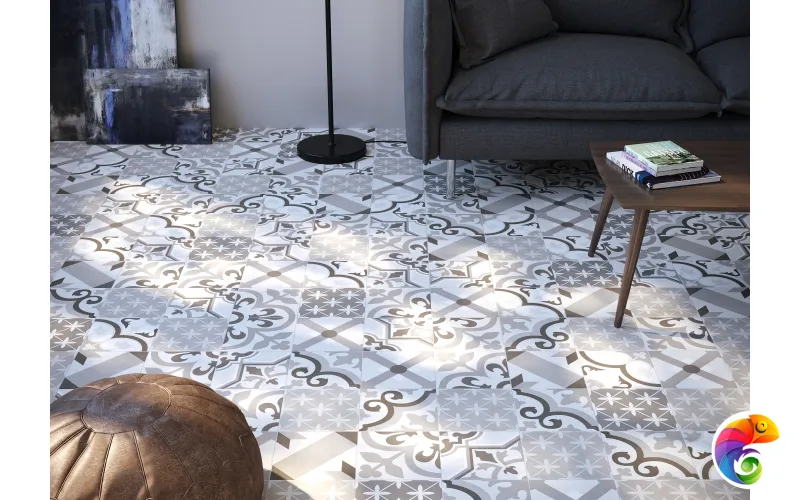 Керамогранит Creto Pixel 5 20х20 NEW DB_027